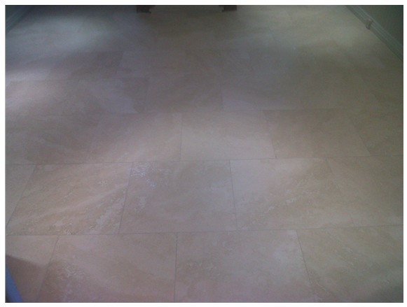 Travertine floor